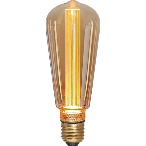 Ampoule décorative LED Star Trading 'Decoled New Generation Classic Mood', E27, forme Edison, ambre, H 16,4 cm