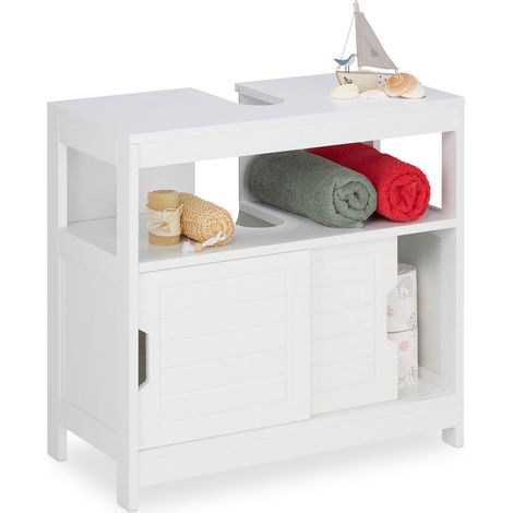 Mueble de lavabo blanco
