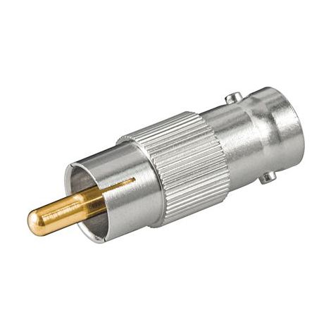 Microconnect BNCRCAADAPTOR cambiador de género para cable RCA BNC Plata