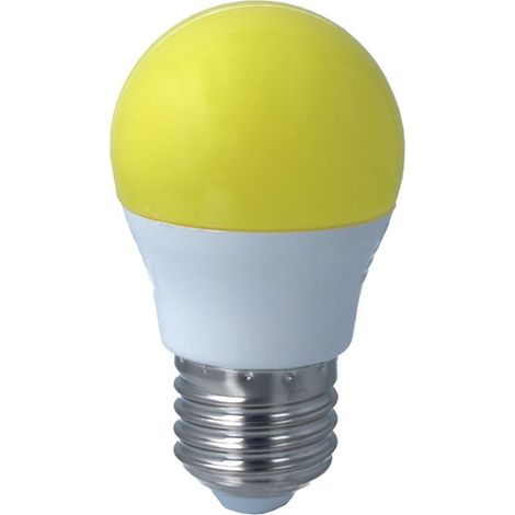 Lampada A Led E27 G45 4W 220V, 5 Colori Disponibili (Giallo)