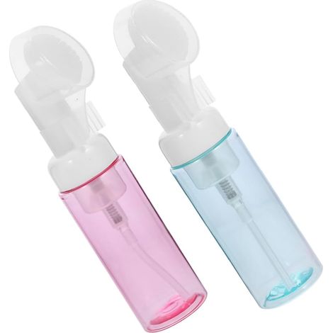 Set of 2 Transparent 60ml Foam Pump Bottles, Refillable Dispensers for Foaming Soap, Lotion and Gel, Lightweight Bottles for Travel and Everyday Use (1/5)