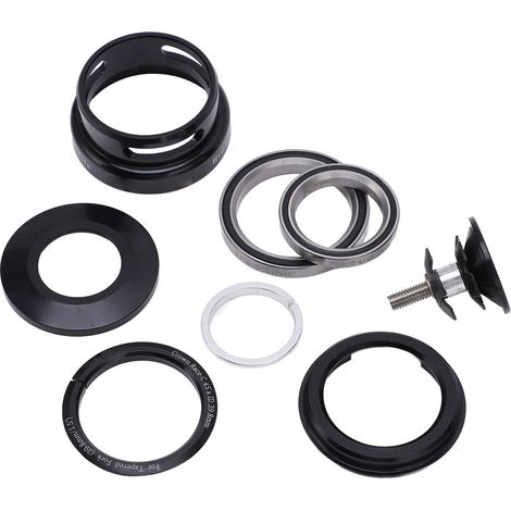 Mountainbike-Steuersatz mit Doppellager, optimaler Abdichtung, wasserabweisend, mit Ahead-Kappe, für 49,7 mm Rahmen. (1/5)