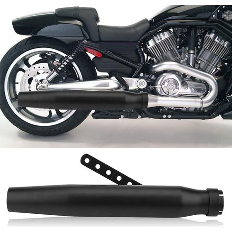 Silencieux d'échappement universel noir pour moto GY6 - Embout de tuyau (1/5)