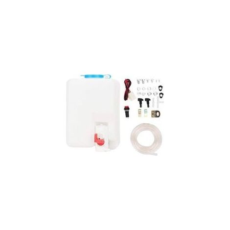 Kit de lave-glace universel pour essuie-glace pompe de nettoyage 12V 1.8L réservoir d'essuie-glace (1/5)