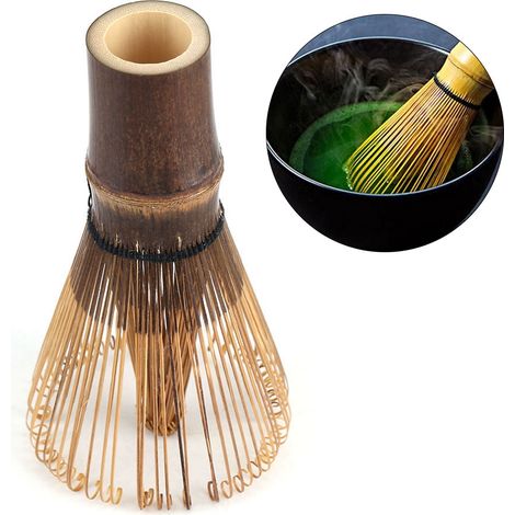 80-zinkiger Matcha-Besen aus natürlichem Bambus, Chasen, Grüntee-Pulverpinsel (1/5)