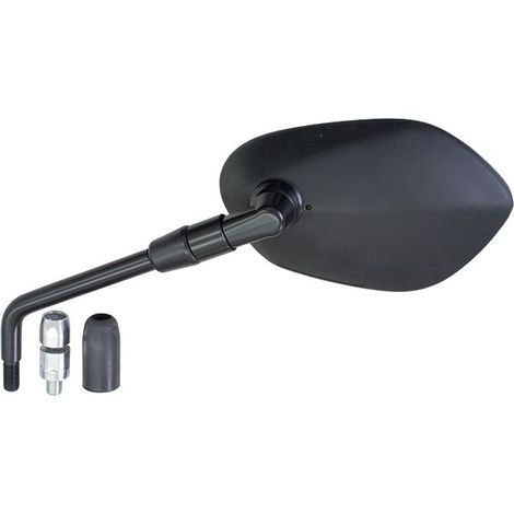 Espejo Emgo 2025/02 para Suzuki SFV 650 Gladius '14-'15, GSX-S 1000 '16-'18, SV 650 '17-'20, izquierdo (OEM: 56600-08J11), color negro (diseño original) (homologación).