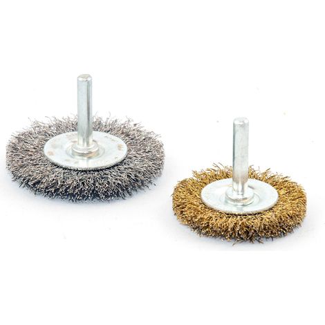 Spazzole in filo con gambo - Rosver - SGO D.60 SP.6 Acciaio - Conf.10pz