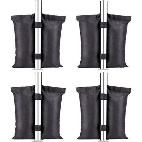 Lot de 4 Poids d'auvent KAKOO en tissu oxford 420D pour Pieds d'auvent, tente, pare-soleil, parapluie (1/4)