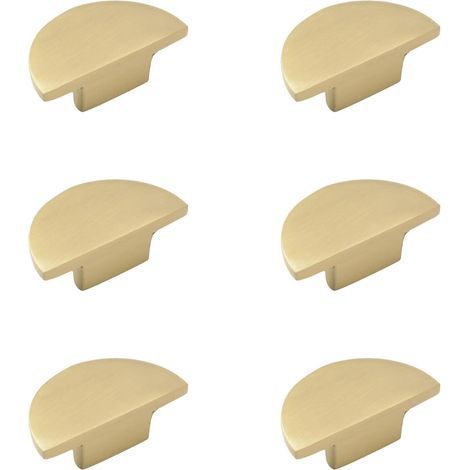 poignées laiton massif demi-lune dorées modernes pour armoire - poignées laiton massif demi-lune dorées modernes pour armoire (1/5)