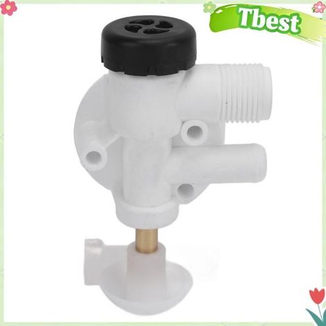 Kit de valve d'eau de toilette pour camping-car, kit de valve de toilette en plastique résistant de remplacement pour (1/4)