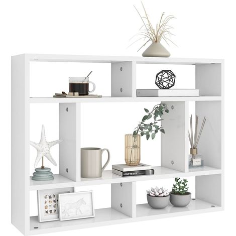 Étagère murale Blanc 75x16x55 (1/5)