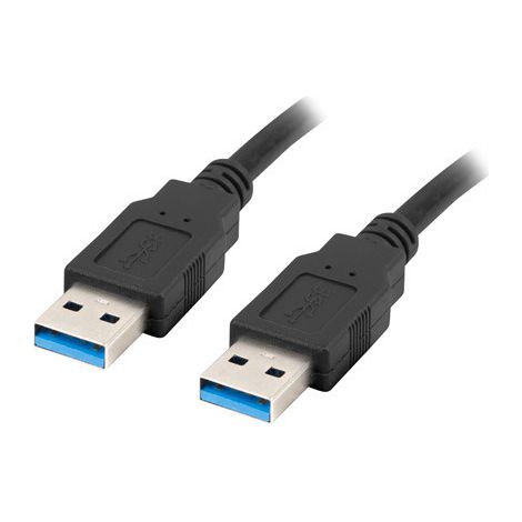 Lanberg AM-AM USB 3.0 Kabel 0,5 m Schwarz
