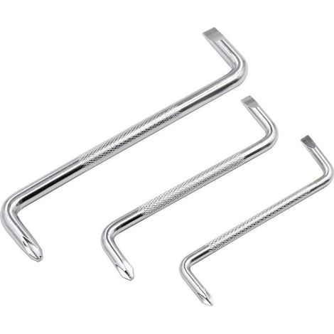 Lot de 3 Tournevis décalés avec Tournevis à tête Plate et magnétique, de Type Z avec Tournevis cruciforme (1/5)