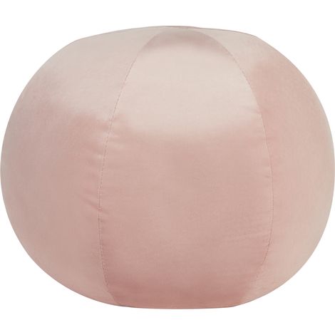 Cojín decorativo esférico patrón liso 30 x 30 cm terciopelo rosa Salvia