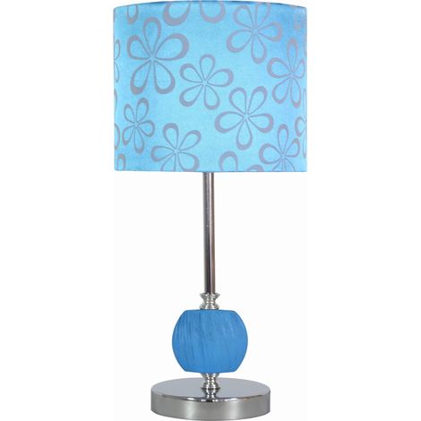 Lampada da tavolo Candellux Cort cromata blu E27 40cm (1/3)