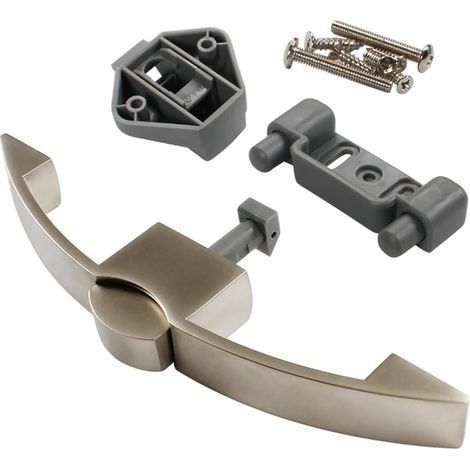 Poignée de porte pour camping-car, entraxe de 140 à 160 mm, verrou à pression pour caravane, camping-car, bateau, armoire, loquet de tiroir, poignée, bouton de verrouillage, accès pour camping-car. (1/5)
