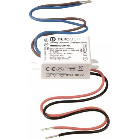TrAdE Shop Traesio - Trasformatore Led Driver Alimentatore Dimmerabile 4 W 4-8v 500ma Lampade Strisce - (1/2)