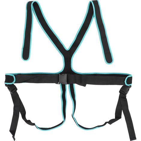 Ceinture de sécurité pour fauteuil roulant, harnais doux et respirant, ajustable en serrage, adapté aux personnes âgées et patients. (1/5)