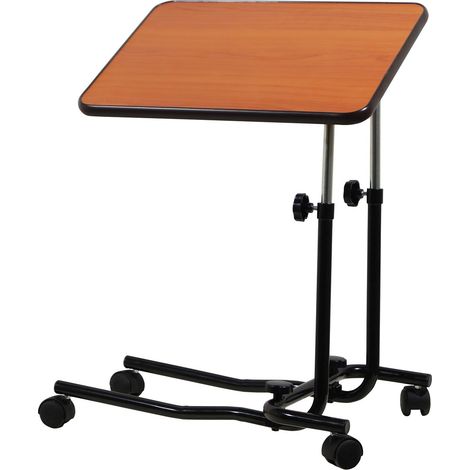 Table multi-usages Aidapt VG832AA - en bois foncé Canterbury - Idéal pour les personnes confinées au lit (1/4)