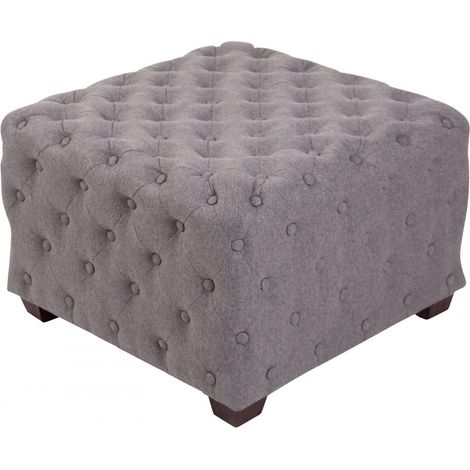 Sitzhocker Nimes Stoff grau (1/5)