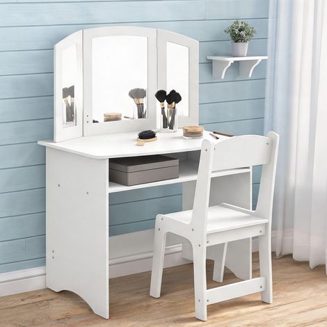 Lit enfant bianco en MDF 80 x 49 x 108 cm (1/5)