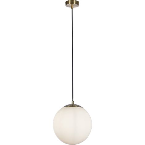 Searchlight Atom II Pendente Atom 30cm Ottone satinato, vetro opale (1/4)