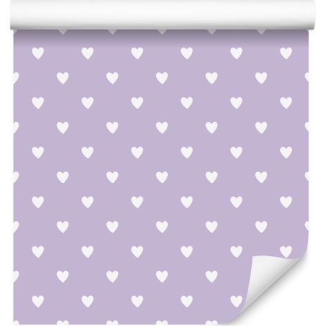Papel pintado Corazones de Lavanda 50x1000 cm (1/5)