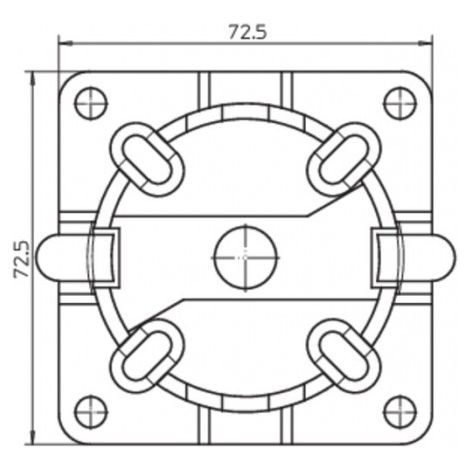 Fixation rapide avec trou en plastique max. 20Nm CAME 001YM0116