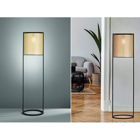 Stehleuchte TYLER mit Wiener Geflecht in Rattan Optik, Höhe 150cm (1/5)