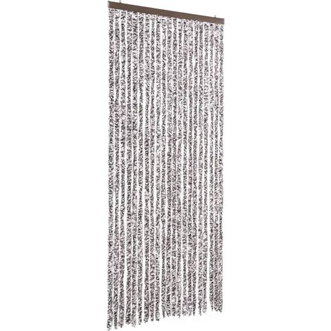 Moustiquaire，Rideau anti-moustique Marron et beige 90 x 220 cm Chenille CFW95856 (1/5)