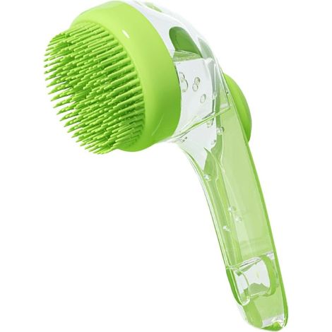 Brosse à shampoing pour chien avec distributeur de savon Brosse de massage pour le bain à long manche – Idéale pour le nettoyage quotidien sous la douche (1/5)