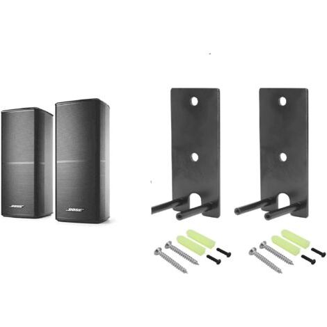 Support mural pour enceintes Bose Lifestyle 650 et Surround Speakers 700 – Acier durable – Installation sécurisée – 1 paire (1/5)