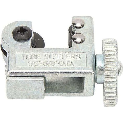 Coupe-tube de 3 mm à 16 mm Capacité de coupe Améliore l'efficacité du travail Argent pour tuyaux en cuivre, aluminium et PVC (1/4)
