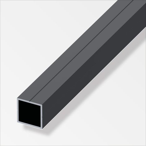 alfer Combitech Quadratrohr Aluminium 2,5 m x 23,5 mm schwarz
