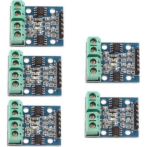 Lot de 5 modules L9110S double pont en H, pilote 2 canaux pour moteur DC pas à pas, carte de commande bidirectionnelle (1/5)