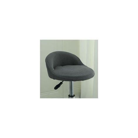 Housse de Tabouret Ronde Pivotant de Bar avec Petit Dossier Lune Modernes Irrégulière Couvre Tabouret Haute Bar Cuisine Scandinave Couverture Housse Chaise Salle Manger