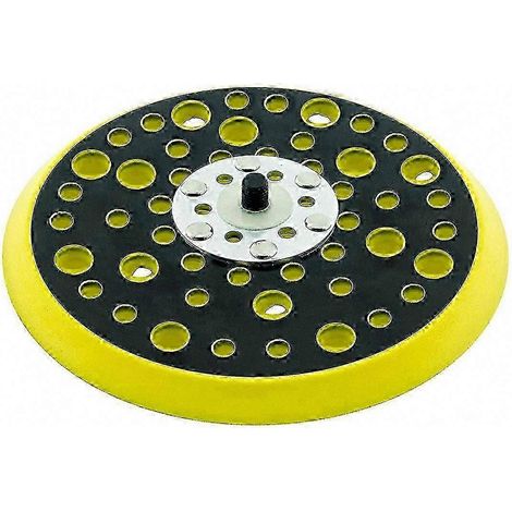 150-mm-Schleifteller, 5/16-Zoll-Gewinde, 52 Löcher, Klettverschluss auf der Rückseite, mittlere Dichte für Exzenterschleifer (1/5)