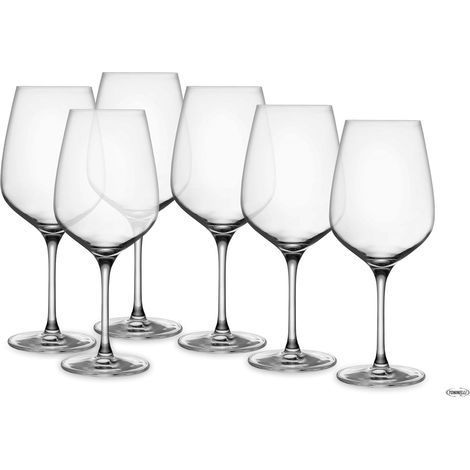 Set di 6 Bicchieri calice di vino rosso CL61 per degustazione somelier eleganti tavola casa bar hotel ristoranti
