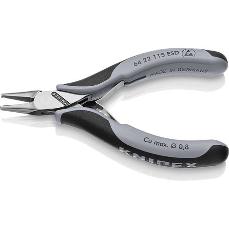 KNIPEX 64 22 115 ESD Tronchese per elettronica ESD - con tagliente frontale con manici multicomponente 115 mm