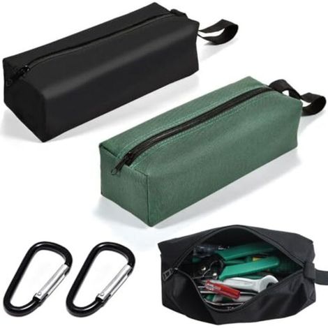 [NIE BENUTZT]robuste kleine Werkzeugtaschen, wasserdichte Werkzeugtaschen, multifunktionale Werkzeugtaschen aus Segeltuch mit 1 Karabiner, tragbare Werkzeugtaschen für Elektriker, Tischler