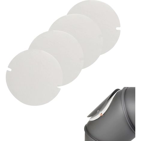 Joint Poele Cheminée Insert Foyer en Joint en Fibres de Silicate Découpable Joint d’Étanchéité pour Ø 4 5 6 7 8 9 10 11 12 13 14 15 cm Porte du Tuyau de Poêle Trappe Evacuation (1/5)