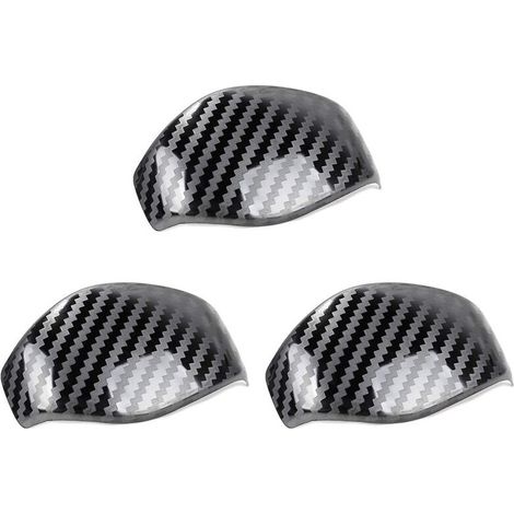 protectores adhesivos para la palanca de cambios interior estilo fibra de carbono ABS para modelos 2016-2019 (10.ª generación) (1/2)