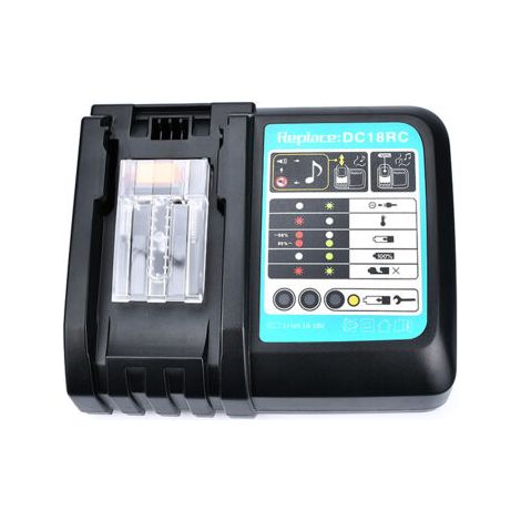 Chargeur de batterie lithium-ion 14,4 V 18 V avec écran LED de remplacement pour batteries lithium-ion Makita BL1850 BL1840B BL1820 BL1815 BL1860 BL1430 BL1450 BL1830