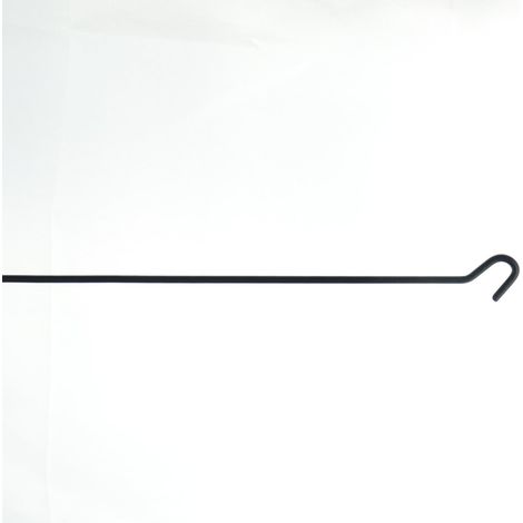 GASPER Metallhaken Schwarz als Verlängerung 60 cm - Metall (1/2)