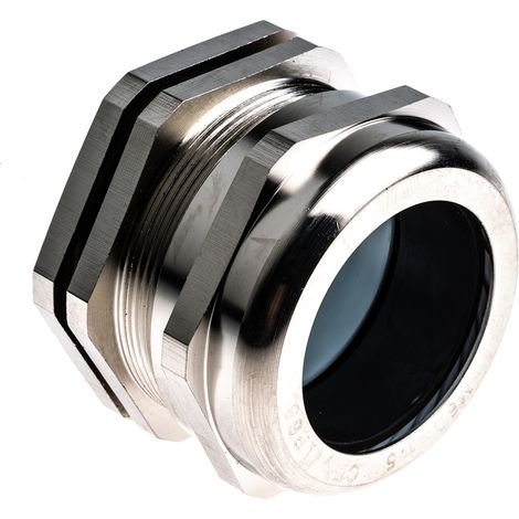Presse-étoupe M50 x 1.5 en Laiton nickelé pour câble de 31mm à 38mm, avec contre-écrous, IP68 ( Prix pour 1 ) (1/3)