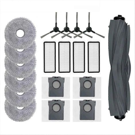 L30 Ultra Ersatzteilset: Seitenbürste, Filter, Wischmopp, Staubbeutel – Wartungsset für Saugroboter (1/5)