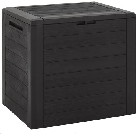Baule da giardino marrone 58,5 x 46 x 55 cm polipropilene 020013138