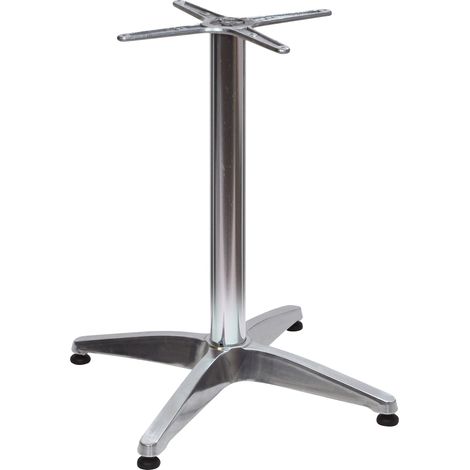 Base per Tavolo da Giardino con Piede a 4 Razze in Alluminio Silver (1/2)