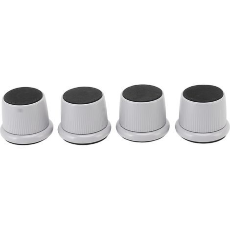 Lot de 4 rehausseurs de meubles réglables en hauteur, résistants à l'usure et antidérapants, pour machine à café ou canapé (gris) (1/5)