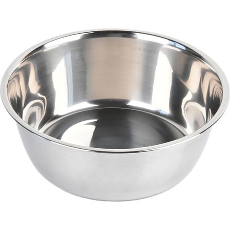 Bol Pour Animaux - Acier Inoxydable - Rond - Pour Chiens Chats Oiseaux - Gamelle Alimentation Ou Baignoire Pour Oiseaux - 1 Pièce (1/5)